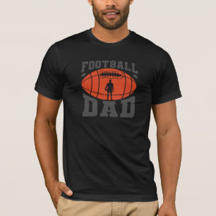 Fotbollstext Pappa Retro-Orange och Grått T Shirt