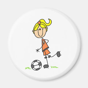 Fotbollstick figurmagnet magnet