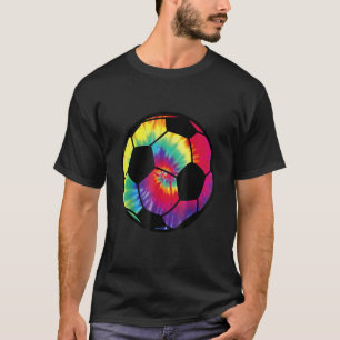 Fotbollstie Dye Rainbow Kids Boys Teenage T Shirt
