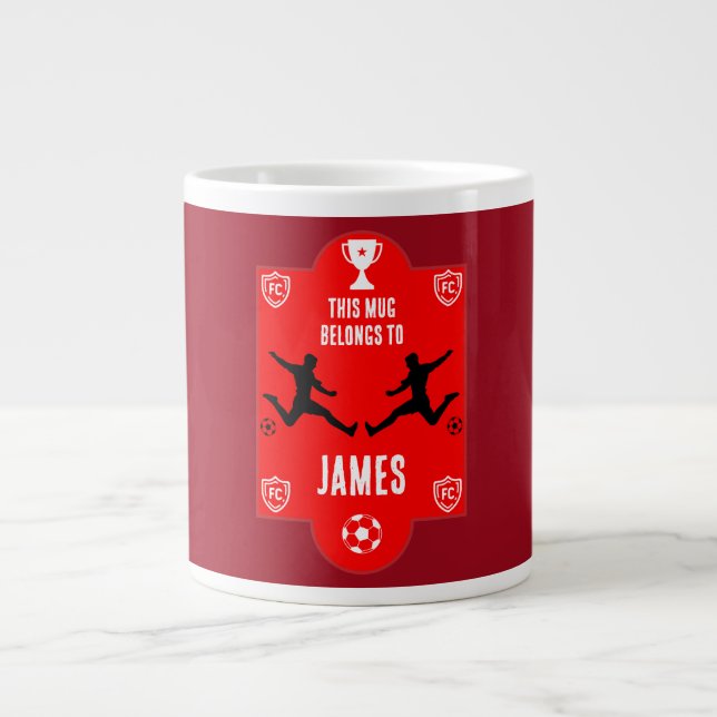 Fotbollstillbehör Jumbo Mugg (Framsidan)