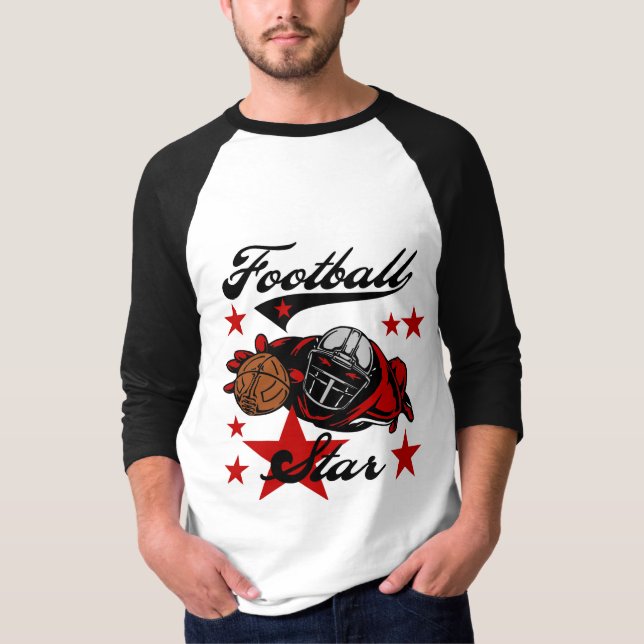 FotbollstjärnaT-tröja och gåvor T Shirt (Framsida)