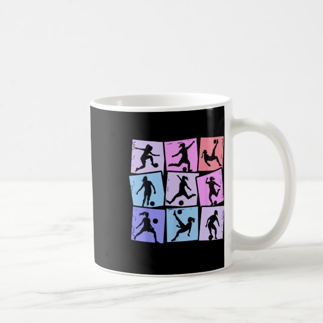 Fotbollstjej Kids Kvinnor  Kaffemugg (Höger)