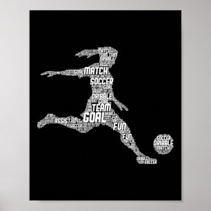 Fotbollstjej Kvinnor Ungdomsspelare Poster