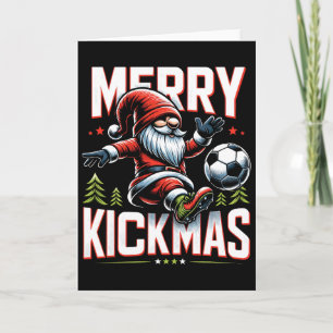 Fotbollstomte God Julkick  Kort