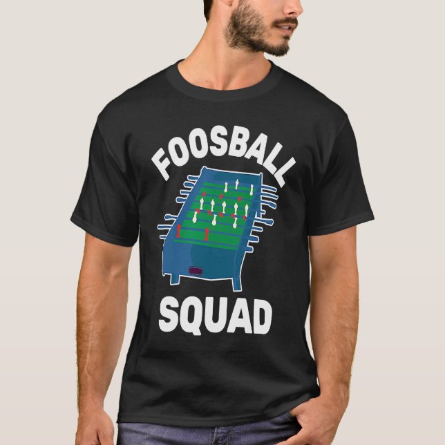 Fotbollstorget och fotbolls-Bord-fotboll i Bord T Shirt (Framsida)