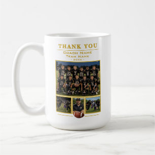 Fotbollstränare Collage Team 4 Foto  Kaffemugg