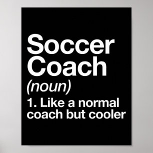 Fotbollstränare Definition Idrottsskola Instruktör Poster