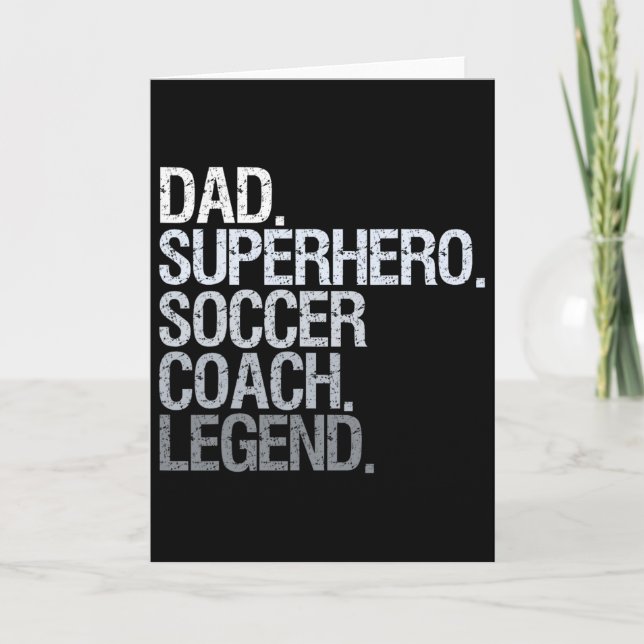 Fotbollstränare Pappa  Kort (Framsida)