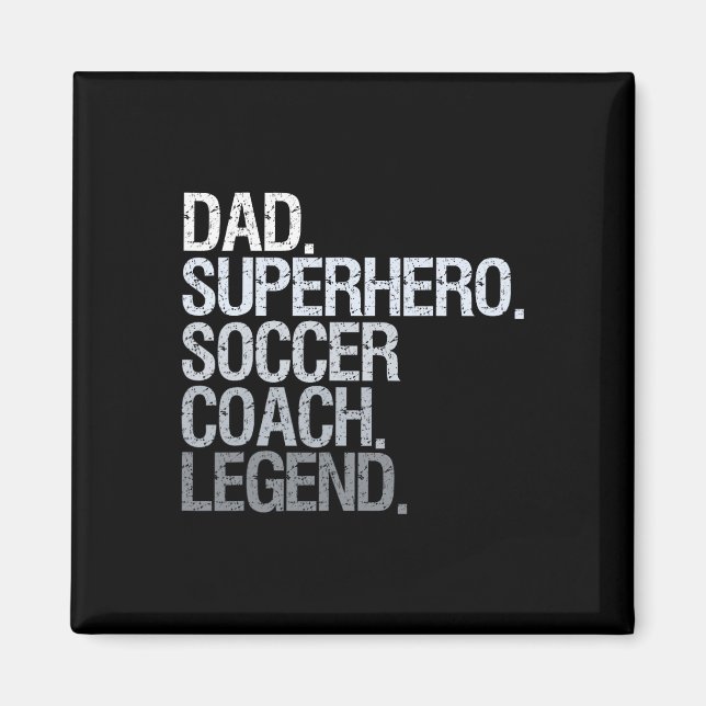 Fotbollstränare Pappa  Magnet (Framsidan)