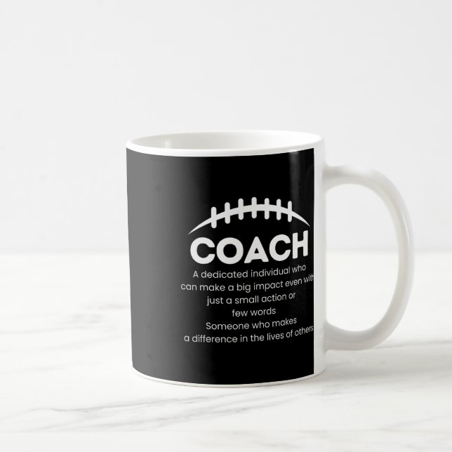 Fotbollstränare Skillnadsskapare Tacksamhetspresen Kaffemugg (Höger)