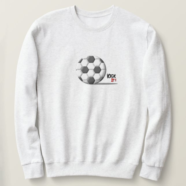 fotbollströja, Kick It-tröja, fotboll Lång Ärmad Tröja (Design framsida)
