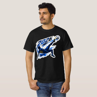 Fotbollströja Stil Silhuett Sport Manlig T-Shirt