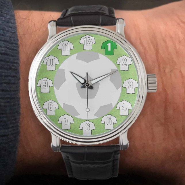 Fotbollsur - med vita skjortor armbandsur (Skapare uppladdad)