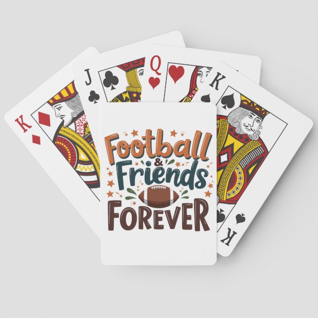 Fotbollsvänner för fotbollsäsong över Fantasy Casinokort (Baksidan)