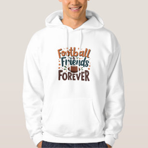 Fotbollsvänner för fotbollsäsong över Fantasy Hoodie
