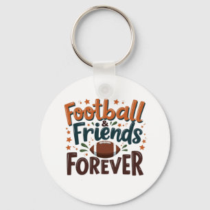 Fotbollsvänner för fotbollsäsong över Fantasy Nyckelring