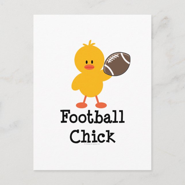 Fotbollsvykort för Chick Vykort (Framsida)