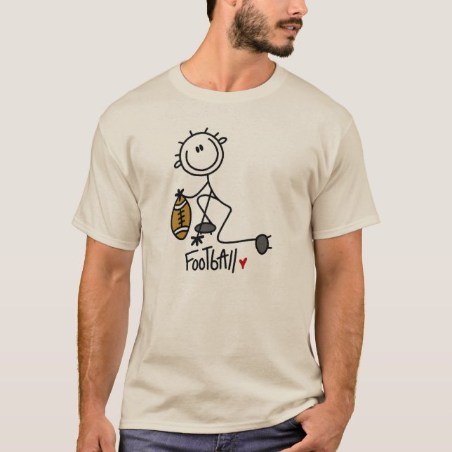 FotbollT-tröja och gåvor för stick figur T-shirt (Framsida)