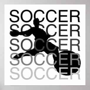 FOTBOLLT-tröja och gåvor Poster