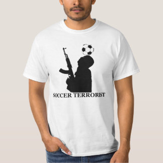 Fotbollterroristen värderar utslagsplatsen tee shirt