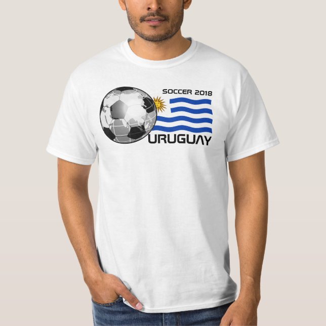FotbollUruguay T-tröja T Shirt (Framsida)