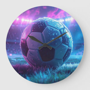 Fotbos-CLock för perfekt Sports Timing Stor Klocka