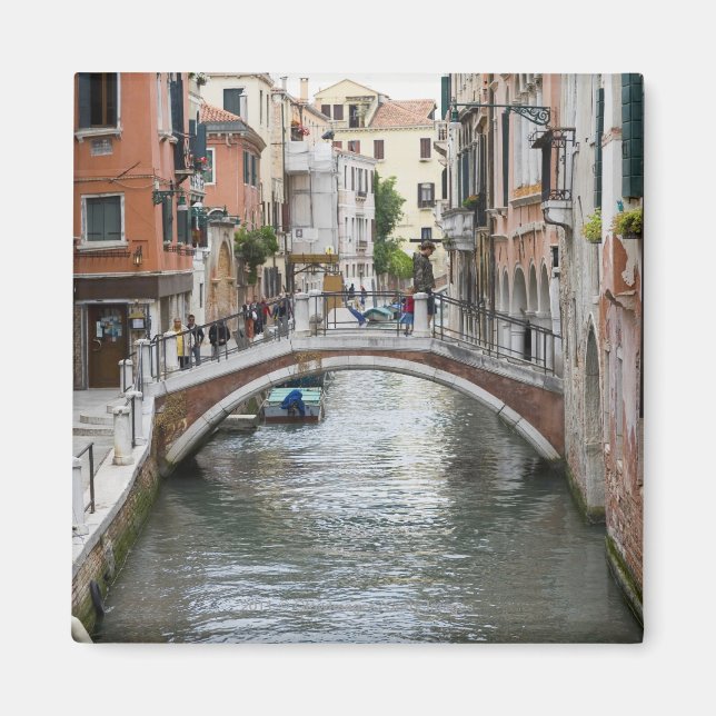 Fotbridge i Venedig Magnet (Framsidan)