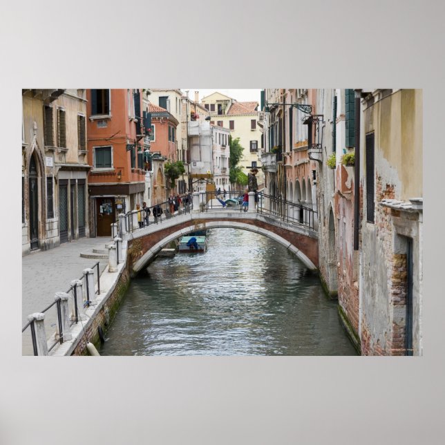 Fotbridge i Venedig Poster (Framsidan)