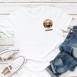 Fotcirkel med liten Anpassningsbar i hund älskare  T Shirt