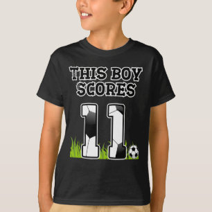 Fotdag - 11 år gammal pojke - 11:e födelsedagen t shirt