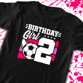 Fotdag - 2 år gammal flicka - 2:a födelsedagen t shirt