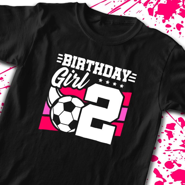 Fotdag - 2 år gammal flicka - 2:a födelsedagen t shirt (Skapare uppladdad)