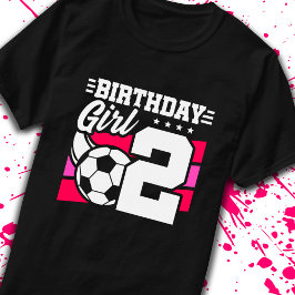 Fotdag - 2 år gammal flicka - 2:a födelsedagen t shirt