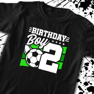 Fotdag - 2 år gammal pojke - 2:a födelsedagen t shirt