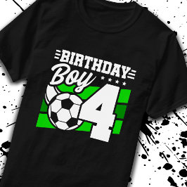 Fotdag - 4 år gammal pojke - 4e födelsedagen t shirt