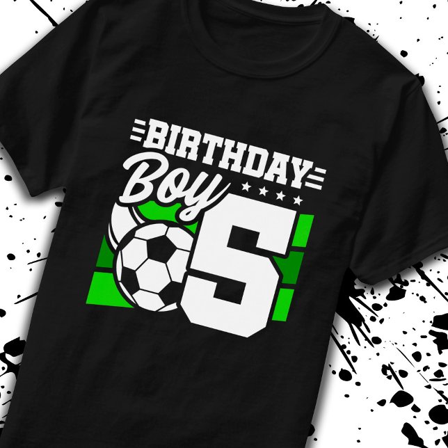 Fotdag - 5 år gammal pojke - 5:e födelsedagen t shirt (Skapare uppladdad)