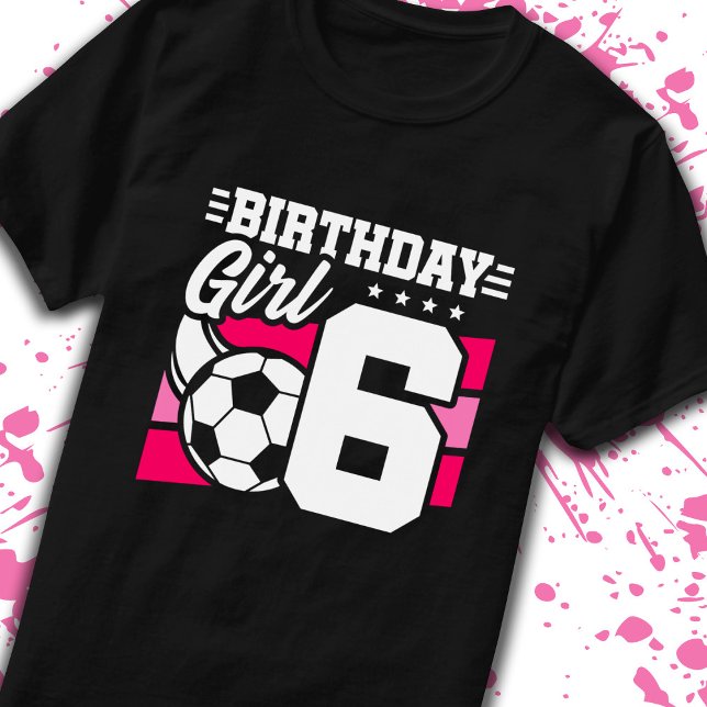 Fotdag 6 år gammal flicka 6e-födelsedagen t shirt (Skapare uppladdad)