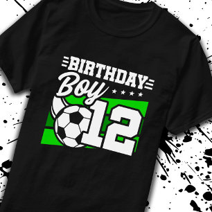 Fotdag - tolv år gammal pojke - 12:e födelsedag t shirt