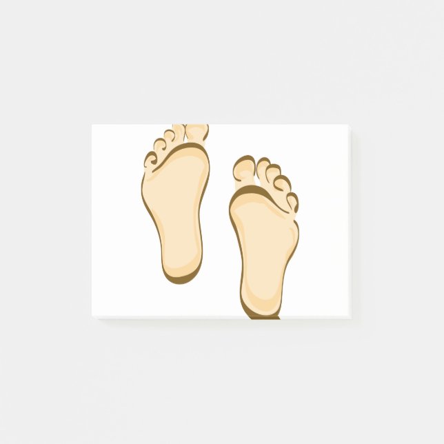 Foten kliver post-it block (Framsida)