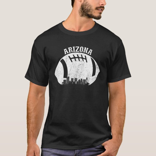 Fotenix Arizona Skyline Football Fläkt Arizona Foo T Shirt (Framsida)