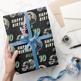 Fotfoto från fotbollsdagen Boll Helmet Tecknad Presentpapper