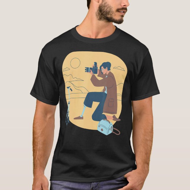 Fotfotografi av honfotograf Lagrar, gemenskap D T Shirt (Framsida)