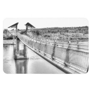 Fotgängarbro över North Saskatchewan River Magnet