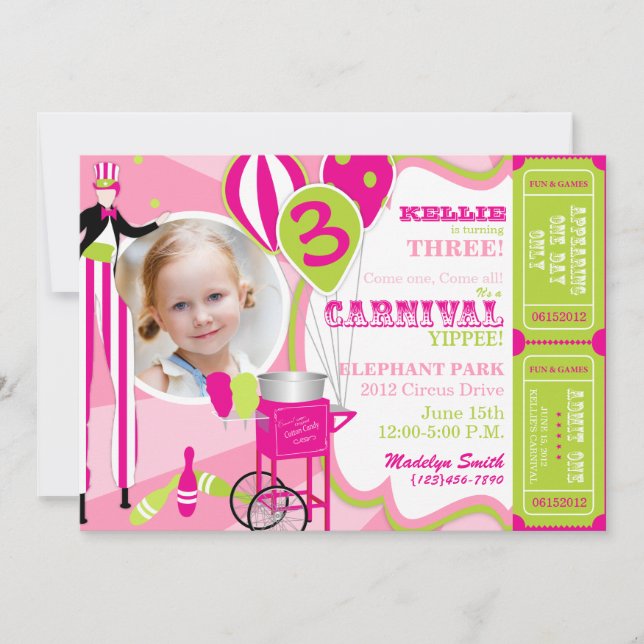 Fotgängare för stylta för inbjudningar (Framsida)