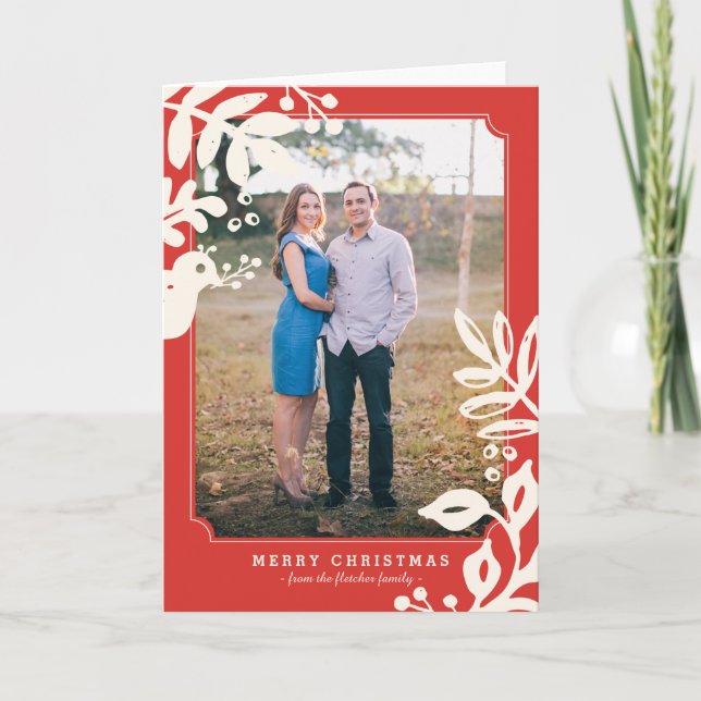 Fothälsningskort för FolkArt-Helgdag Helgkort (Framsida)