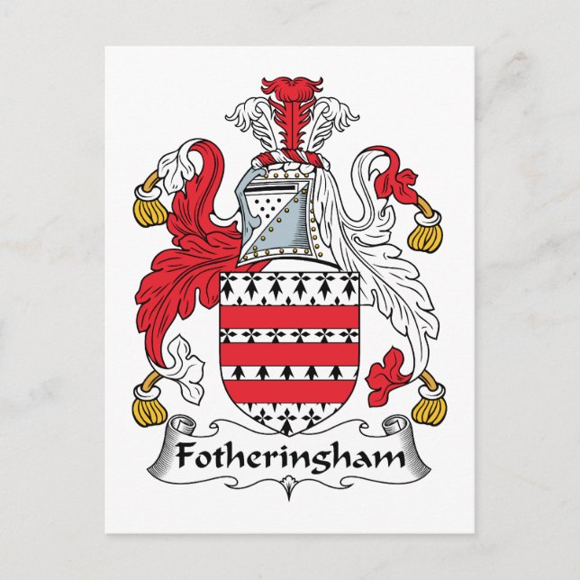 Fotheringham Family Crest Vykort (Framsida)