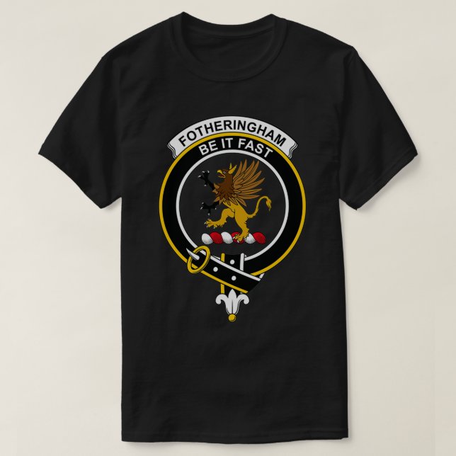 Fotheringham Vapensköld Tartan Klan Scottish Klan T Shirt (Design framsida)