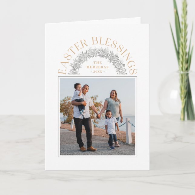 Fotkort för andningsskydd i Påsk - Tan Meddelande (Framsida)