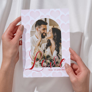 Fotkort för Anpassningsbarna Valentines day Romant Julkort