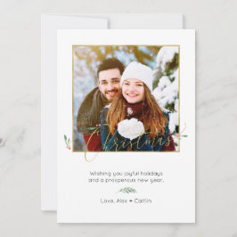 Fotkort för Elegant av minimalistisk God jul Julkort